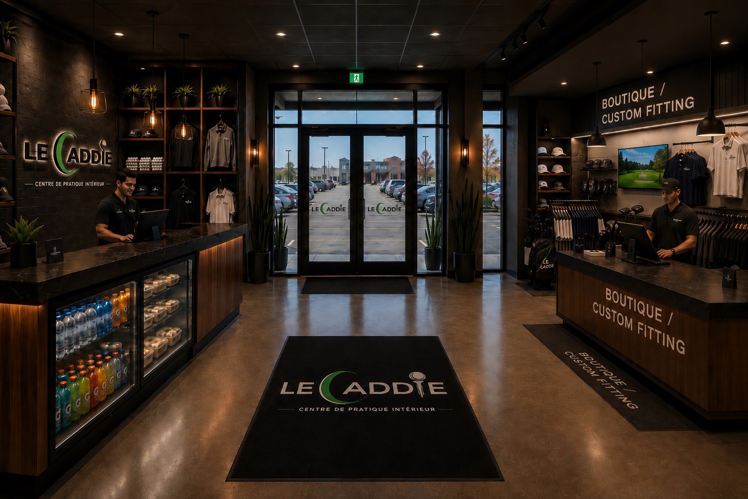 Concept de réception et services Le Caddie